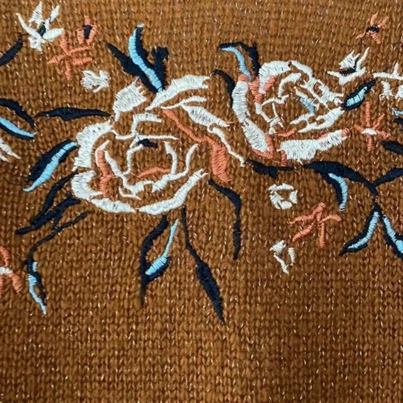 Mudd rust orange long open front cozy cardigan - Picture 10 of 10